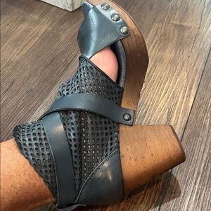 Free People navy leather